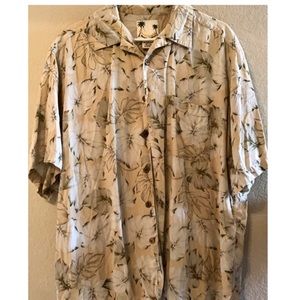 Banana Cabana Hawaiian shirt floral print yellow